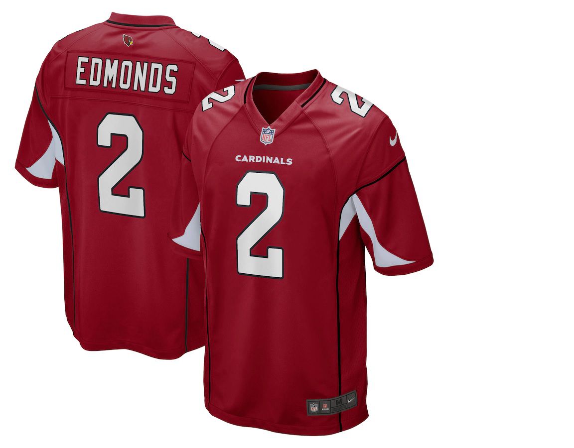 Men Arizona Cardinals #2 Chase Edmonds Nike Cardinal Game Player NFL Jersey